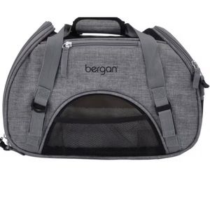 Gray Bergan comfort airline approved pet carrier